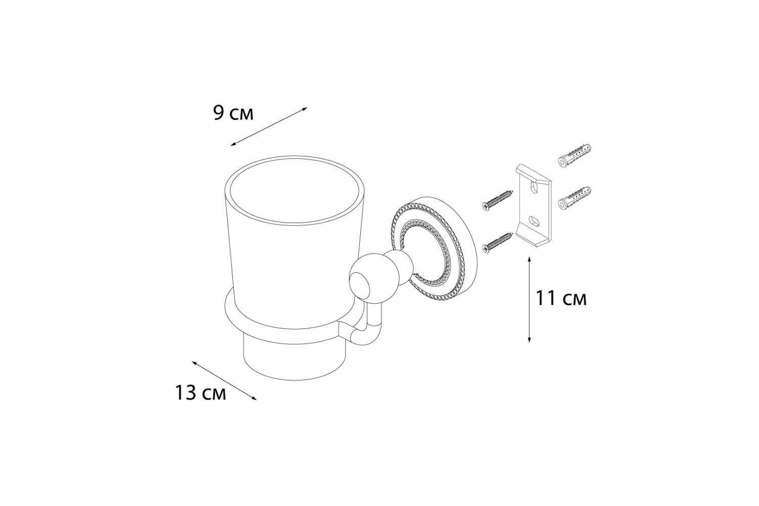 Подстаканник FIXSEN Style одинарный (FX-41106) - фото 4