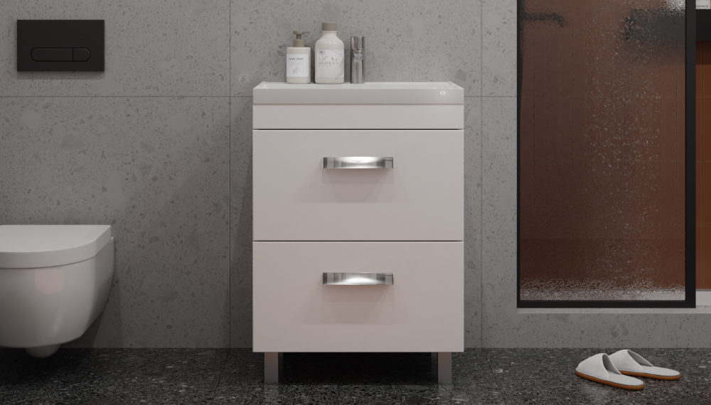 Тумба напольная Velvex Orlando 60 белый матовый под умывальник rkCla.60-81 (Classica 60) (tn.ORL.CLA.60.2Y белый матовый) - фото 2