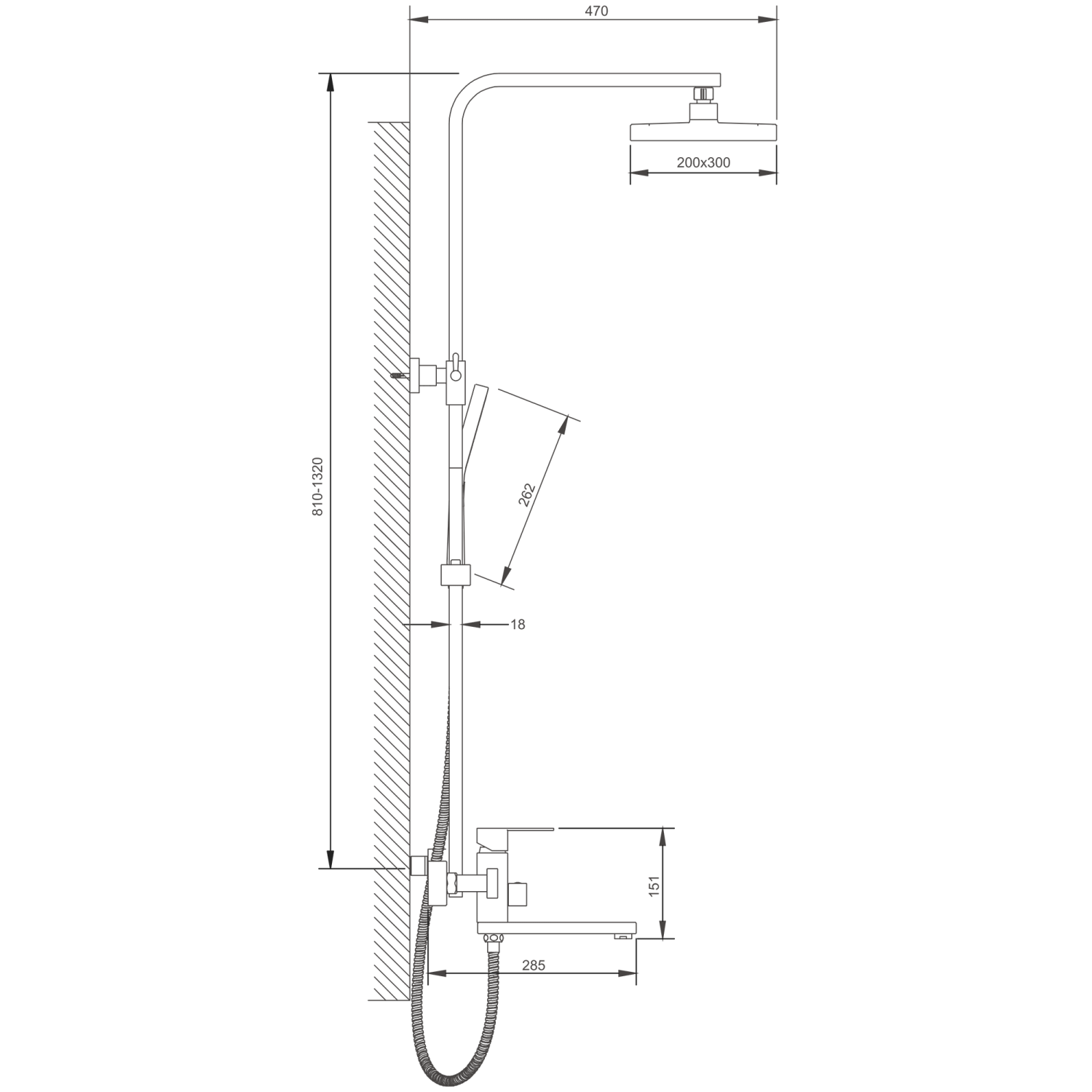 Душевая система BELZ цвет: белый (B24817-8) - фото 2