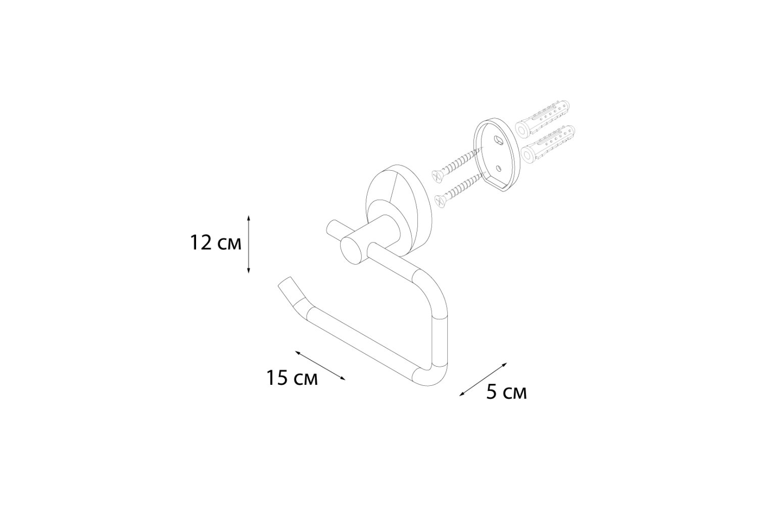 Бумагодержатель FIXSEN Europa (FX-21810B) - фото 3