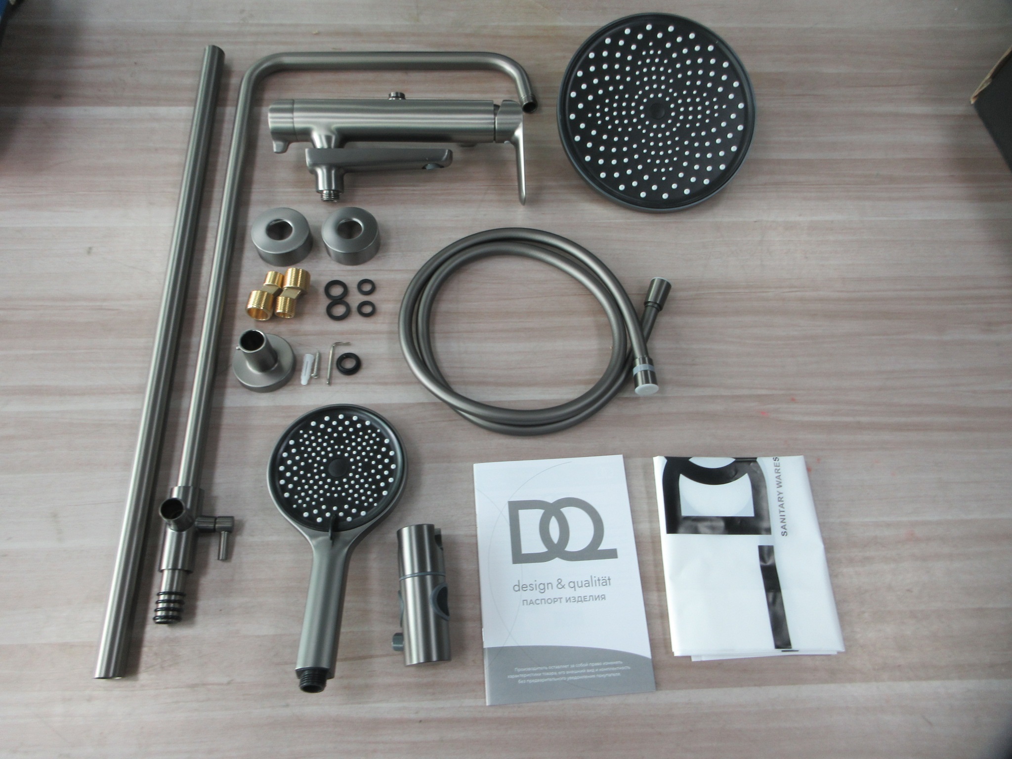 Душевая система со смесителем DQ Düsseldorf DA1723706 графит - фото 6