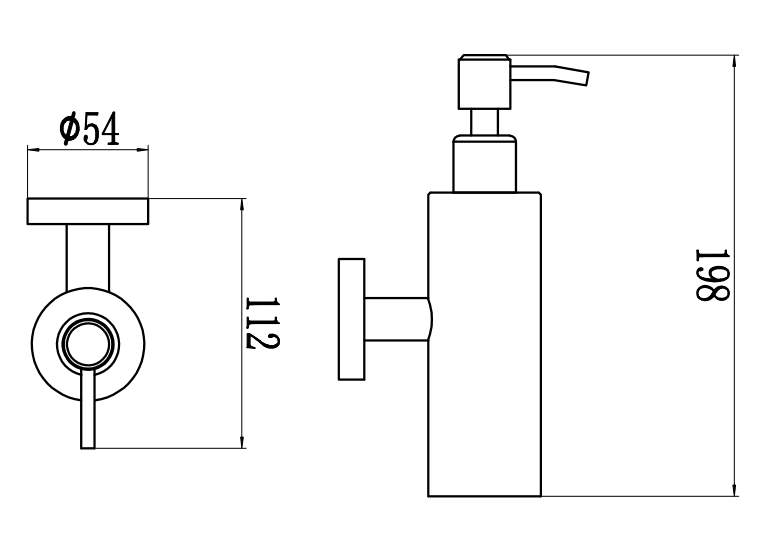 Дозатор для жидкого мыла с настенным держателем Savol 56 (S-005631-1) - фото 3