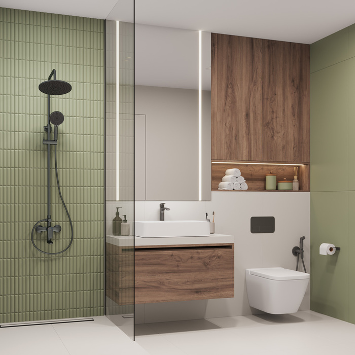 Смеситель для умывальника, графит, Rora, Milardo, RORGM00M01 - фото 4