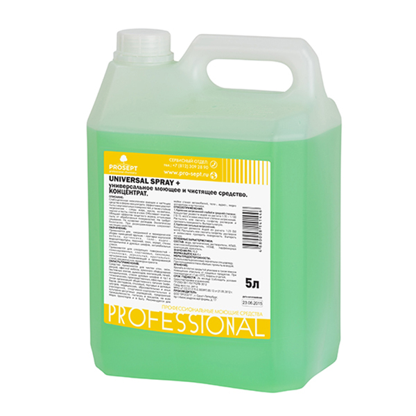 Универсальное моющее и чистящее средство PROSEPT Universal Spray+ 5л (106-5) Универсальное моющее и чистящее средство PROSEPT Universal Spray+ 5л (106-5)