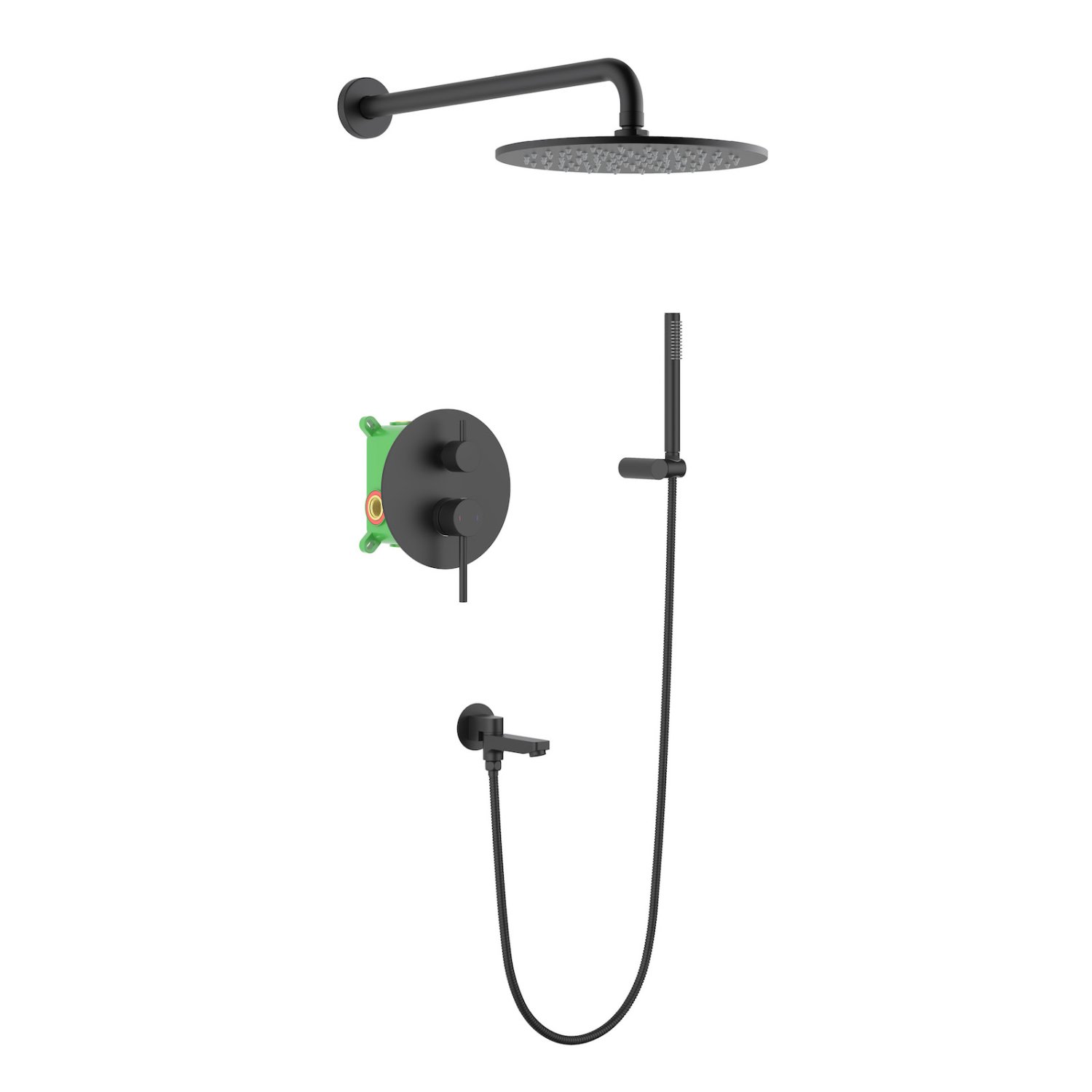 Душевая система Timo встроенная черный Saona (SX-2379/03SM) - фото 1