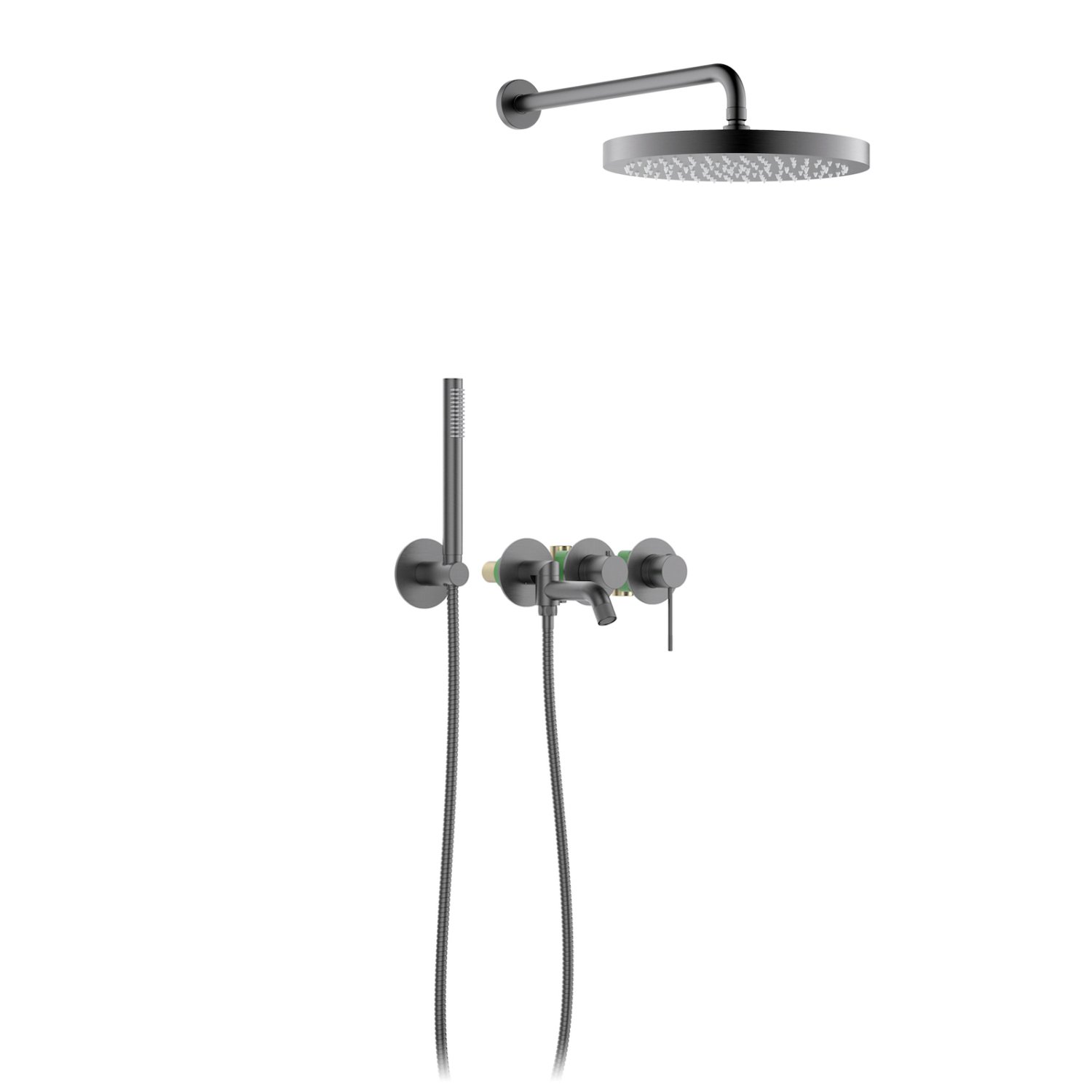 Душевая система встроенная Timo Saona черное золото (SX-2348/18SM) - фото 1