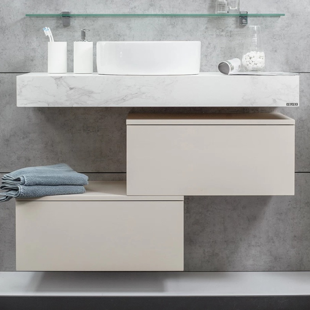 Столешница Velvex Unit 100, белый мрамор (st.UNI.100-630) Столешница Velvex Unit 100, белый мрамор (st.UNI.100-630) - фото 5