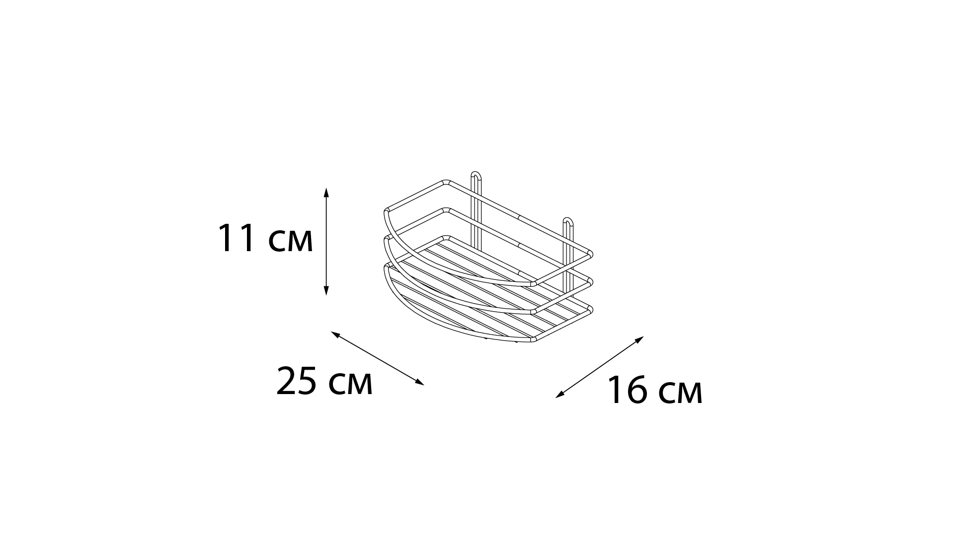 Полка Fixsen овальная одноэтажная белая (FX-720W-1) - фото 4
