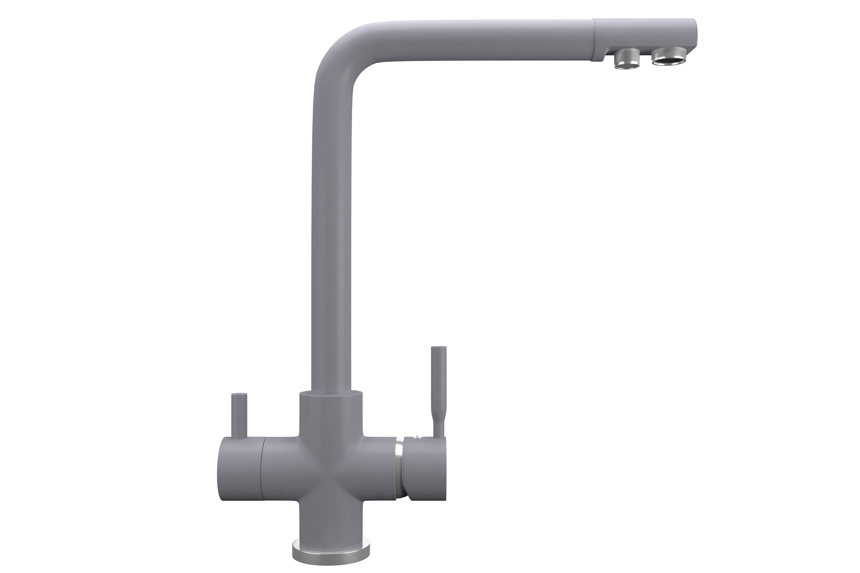 Смеситель для кухни ULGRAN Quartz бетон (UQ-016-05)