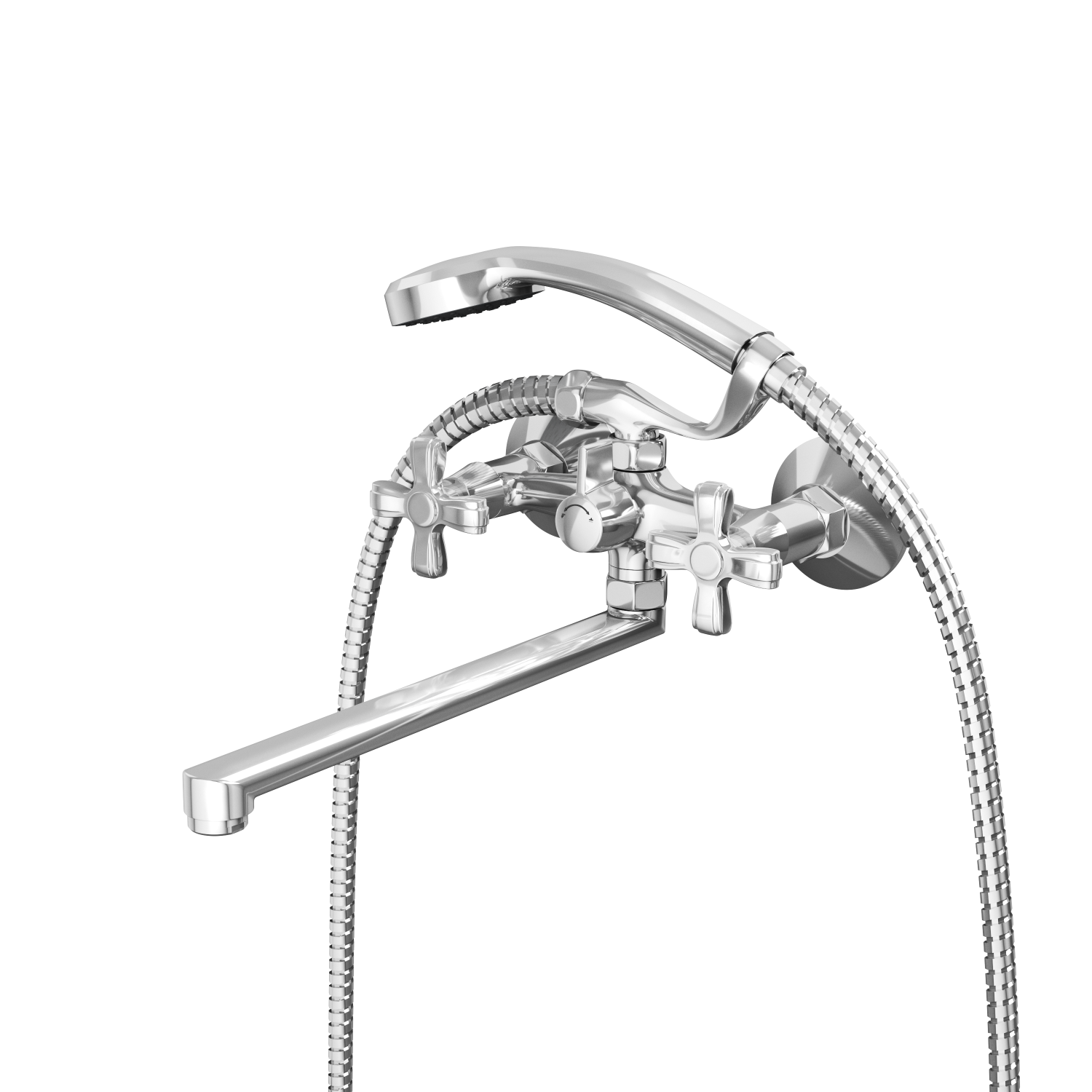 Смеситель для ванны с длинным поворотным изливом RUSH Bianki (BI7650-51) - фото 1