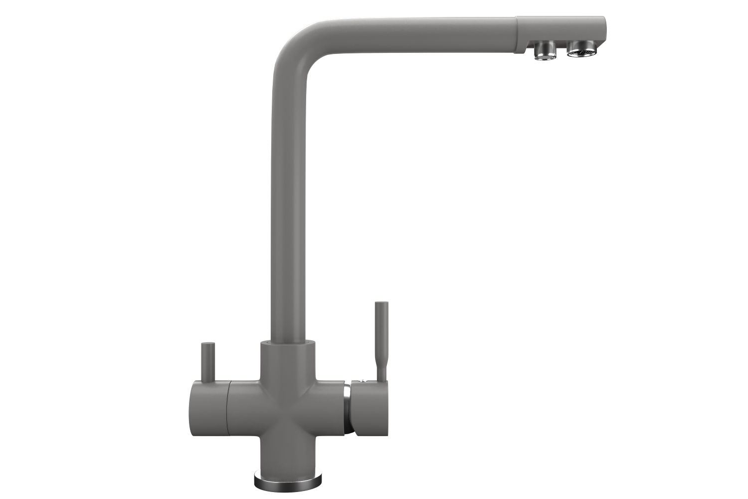 Смеситель для кухни ULGRAN Quartz асфальт (UQ-016-09) - фото 1