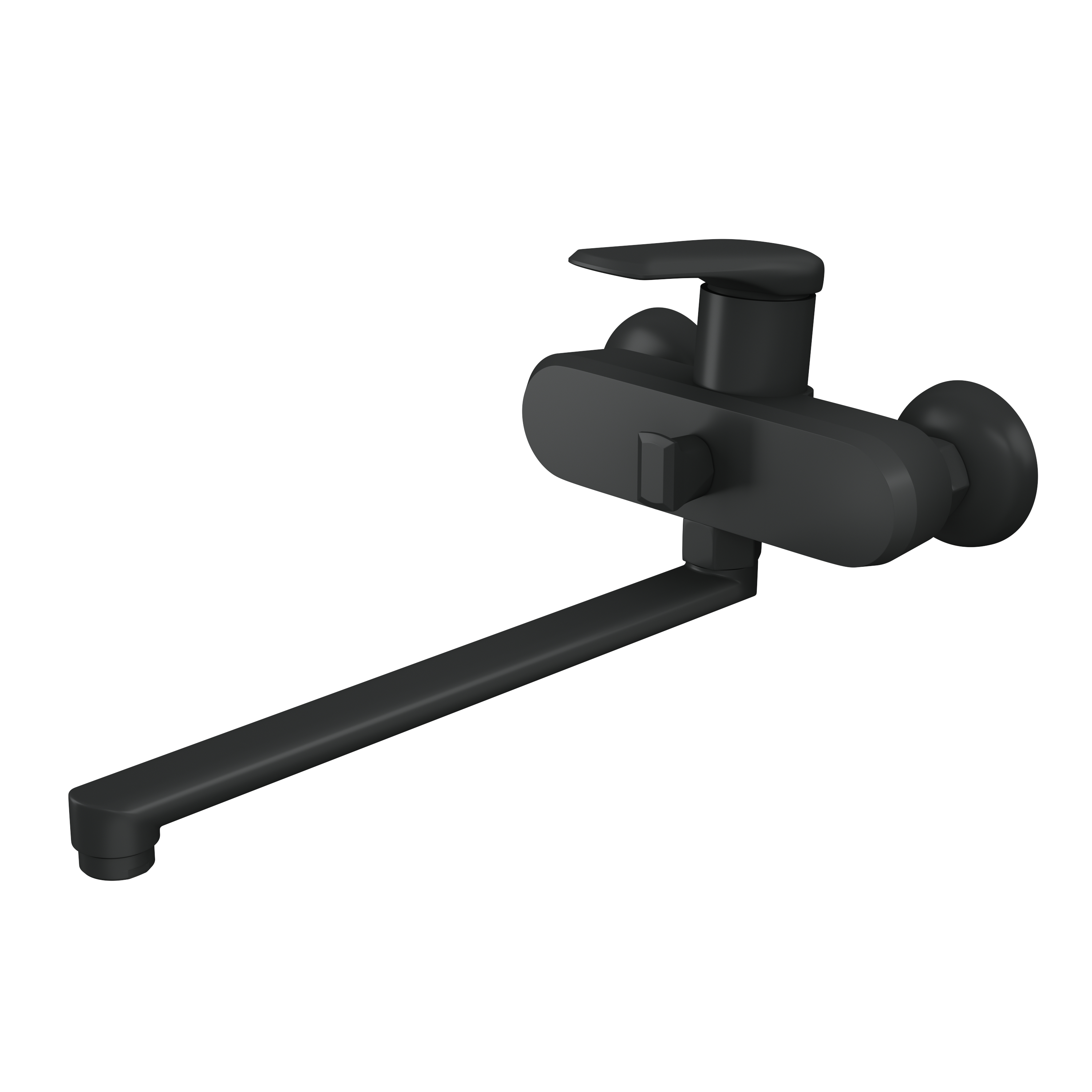Смеситель для ванны с длинным поворотным изливом RUSH Nevis (NE1735-51Black) Смеситель для ванны с длинным поворотным изливом RUSH Nevis (NE1735-51Black) - фото 2