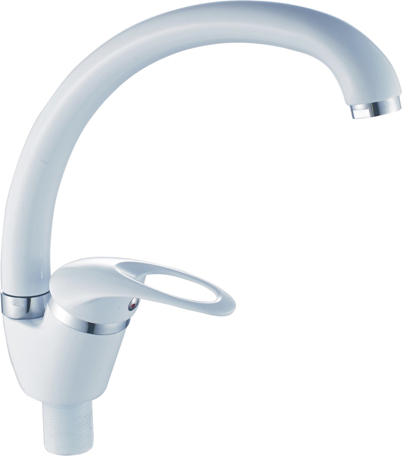 Смеситель для кухни Cron белый (CN4103-8) - фото 1