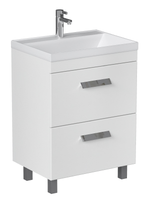 Тумба напольная Velvex Orlando 60 белый матовый (tn.ORL.CLA.60.2Y белый матовый) - фото 1