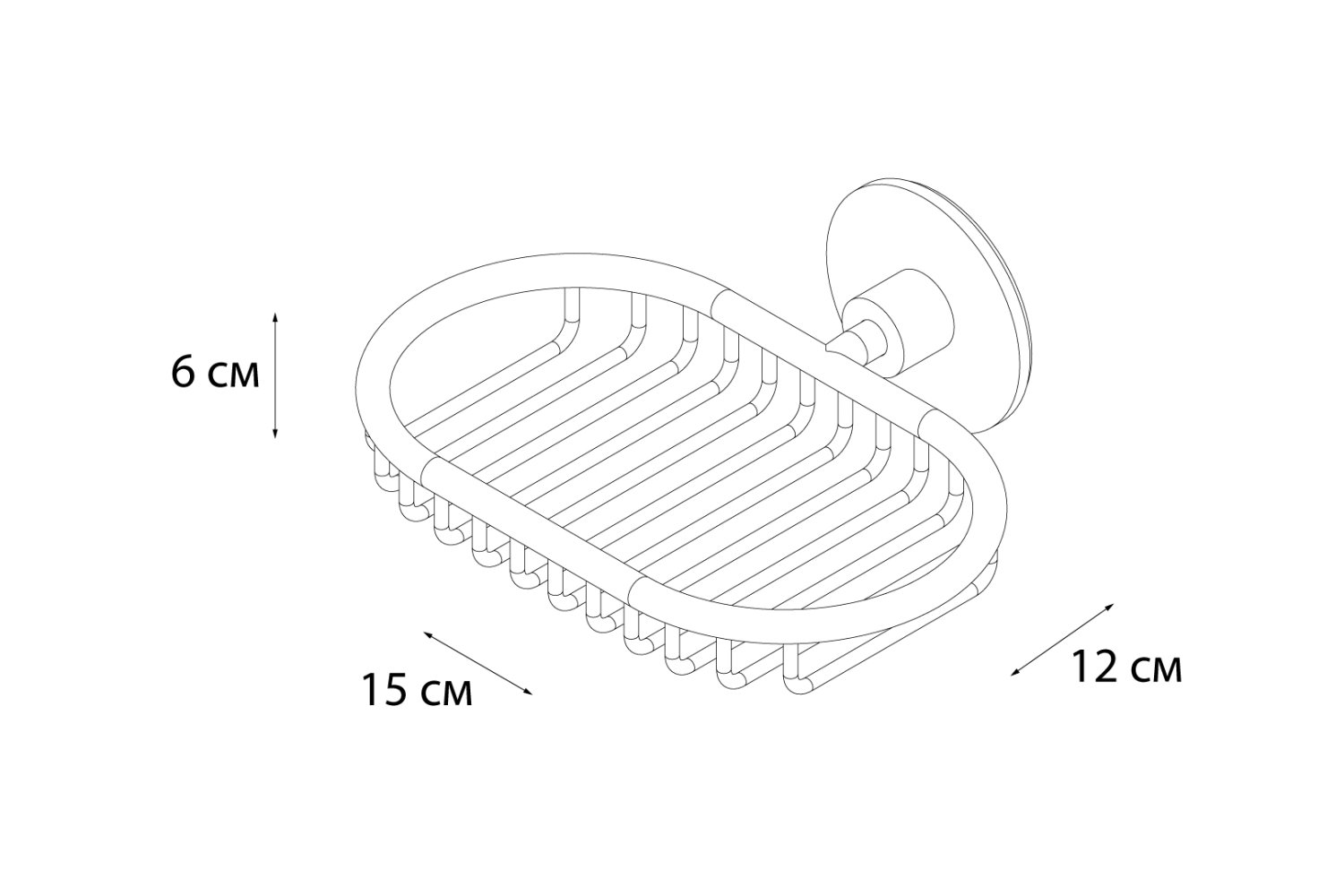 Мыльница FIXSEN Round (FX-92109) - фото 4
