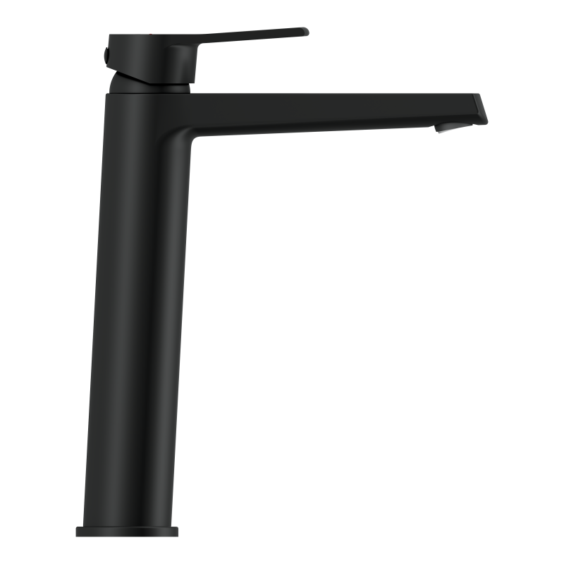Смеситель для раковины CERSANIT CITY высокий однорычажный черный (68397) - фото 4
