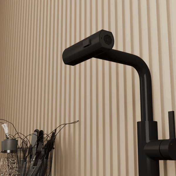 Смеситель для кухни с выдвижной лейкой RUSH Tinos (TI3732-18Black) - фото 5