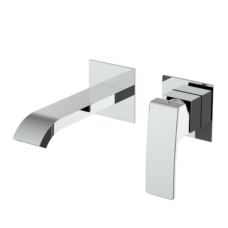 Смеситель Raglo для раковины встраиваемый монолитный, хром (R02.11) - фото 1