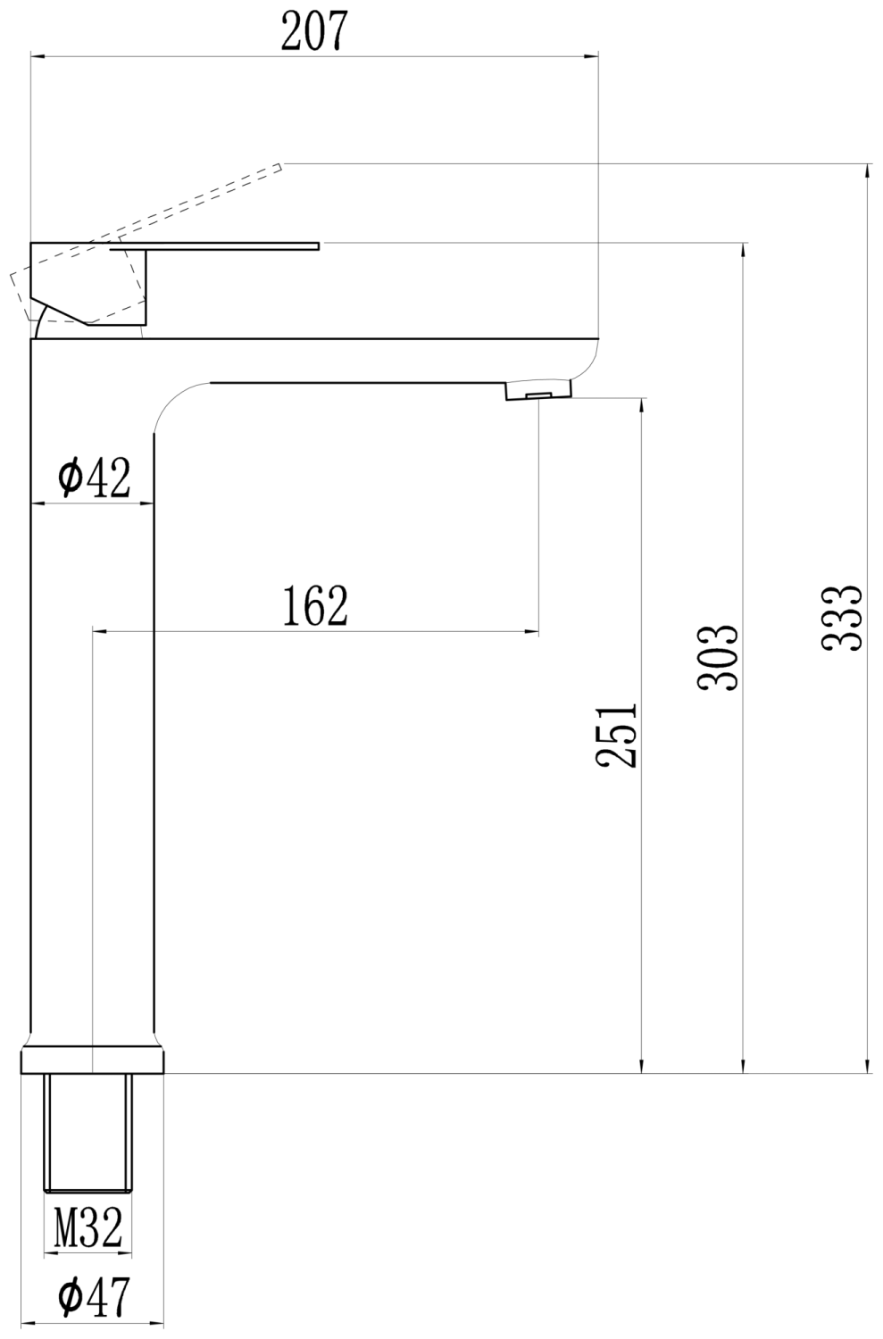 Смеситель для умывальника Fmark (FS8811Q) - фото 3