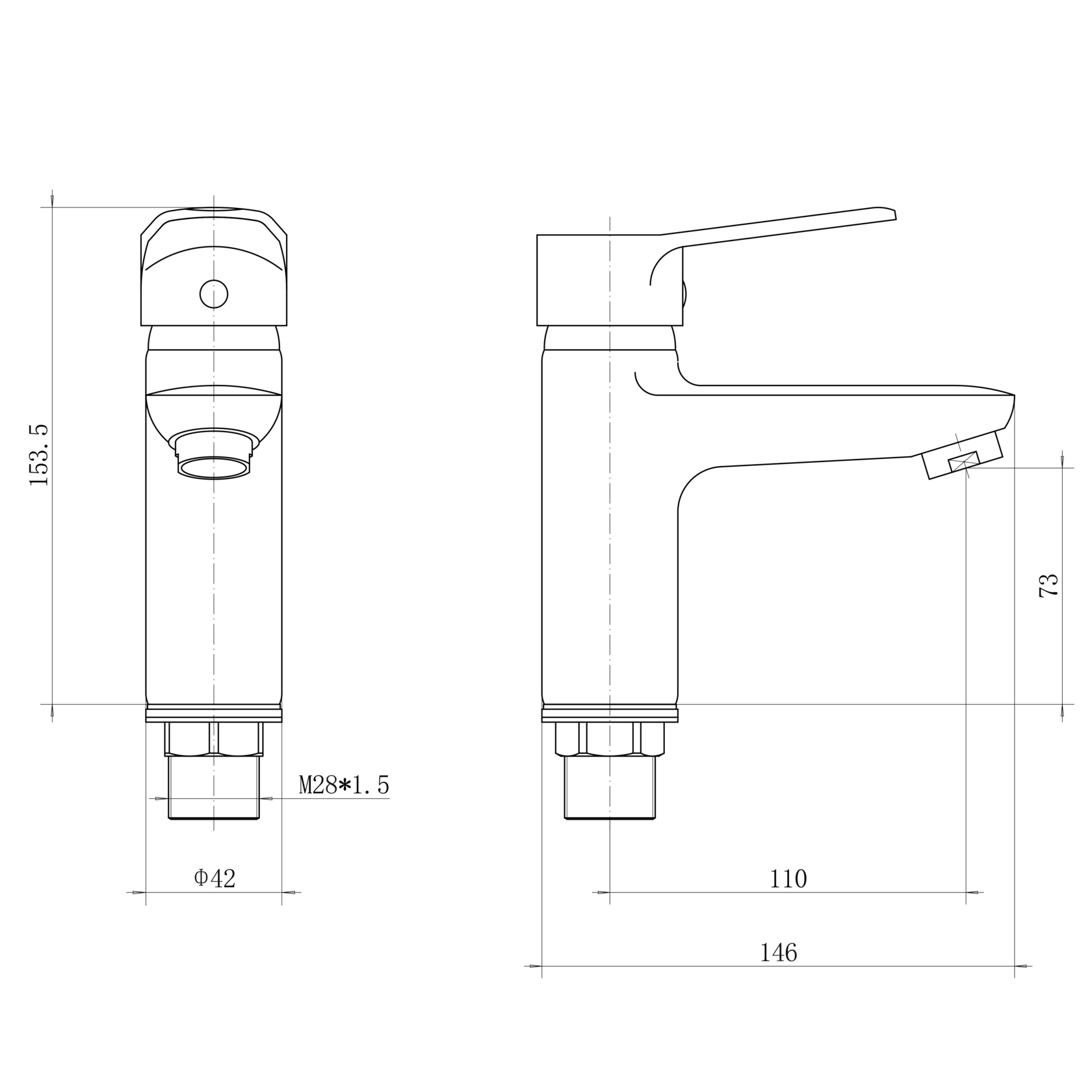 Смеситель для умывальника PLstart хром (PD10053) - фото 3