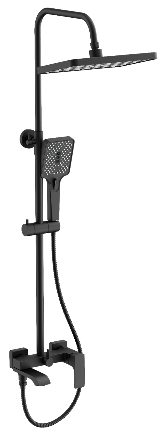 Душевая система BELZ черный (B24507-7) - фото 1