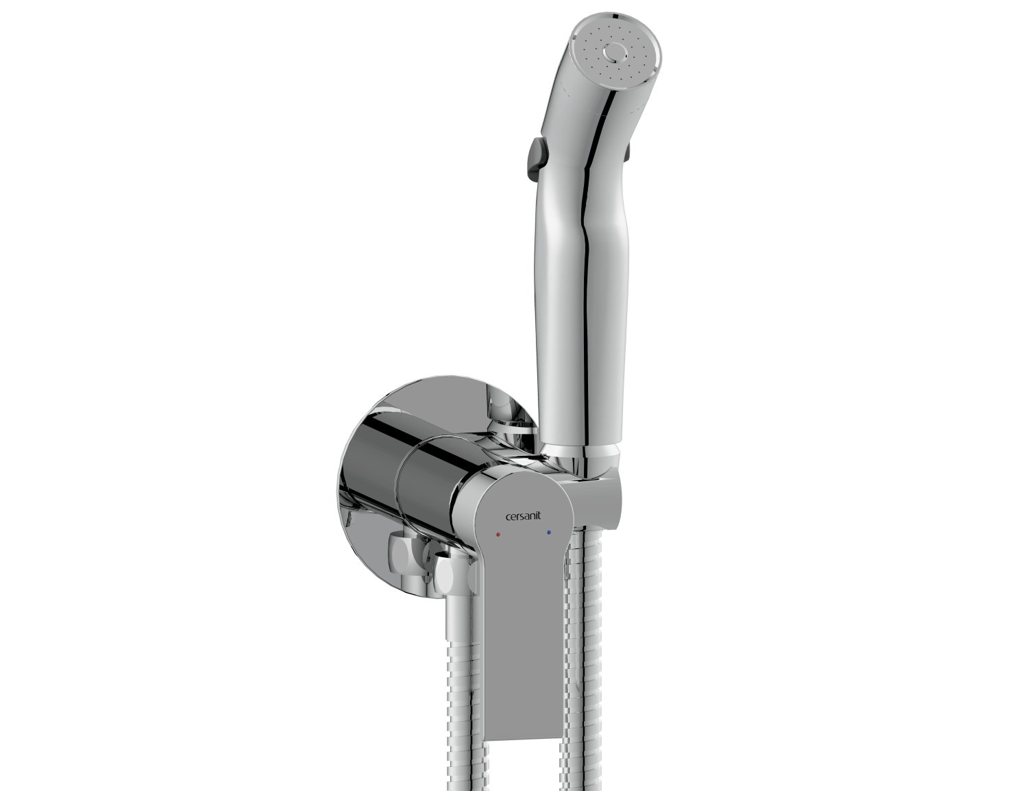 Смеситель Cersanit  с гигиеническим душем BRASKO встраиваемый однорычажный (64102) - фото 1