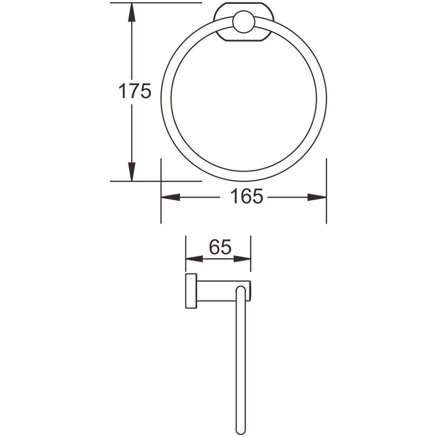 Держатель для полотенец кольцо BELZ (B90004) - фото 2