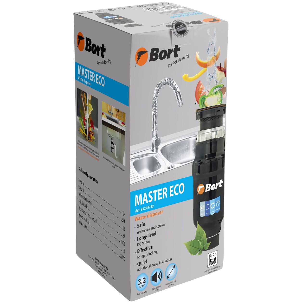 Измельчитель пищевых отходов Bort MASTER ECO (91275752) Измельчитель пищевых отходов Bort MASTER ECO (91275752)