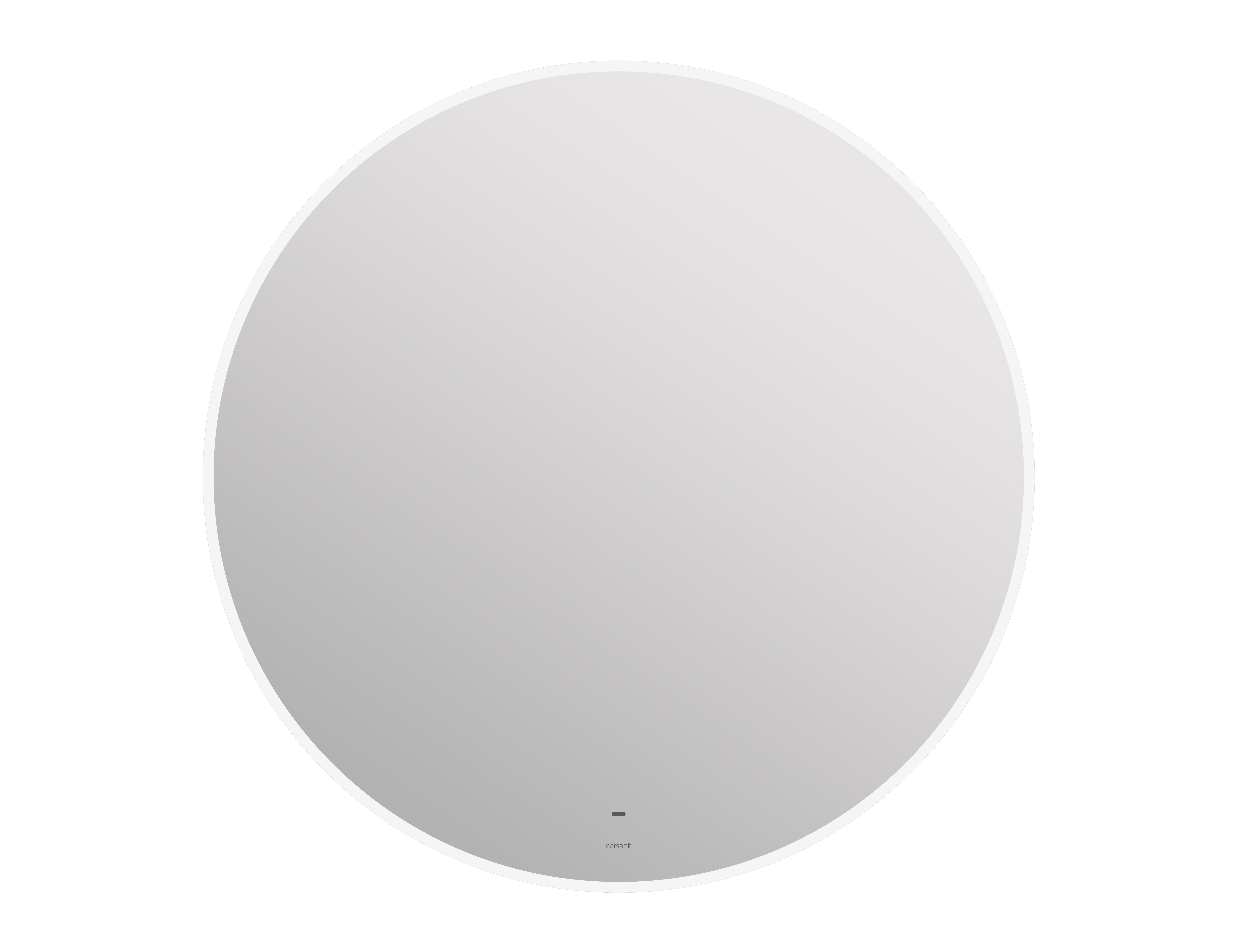 Зеркало Cersanit  ECLIPSE Fusion 100x100 с подсветкой круглое (64812)