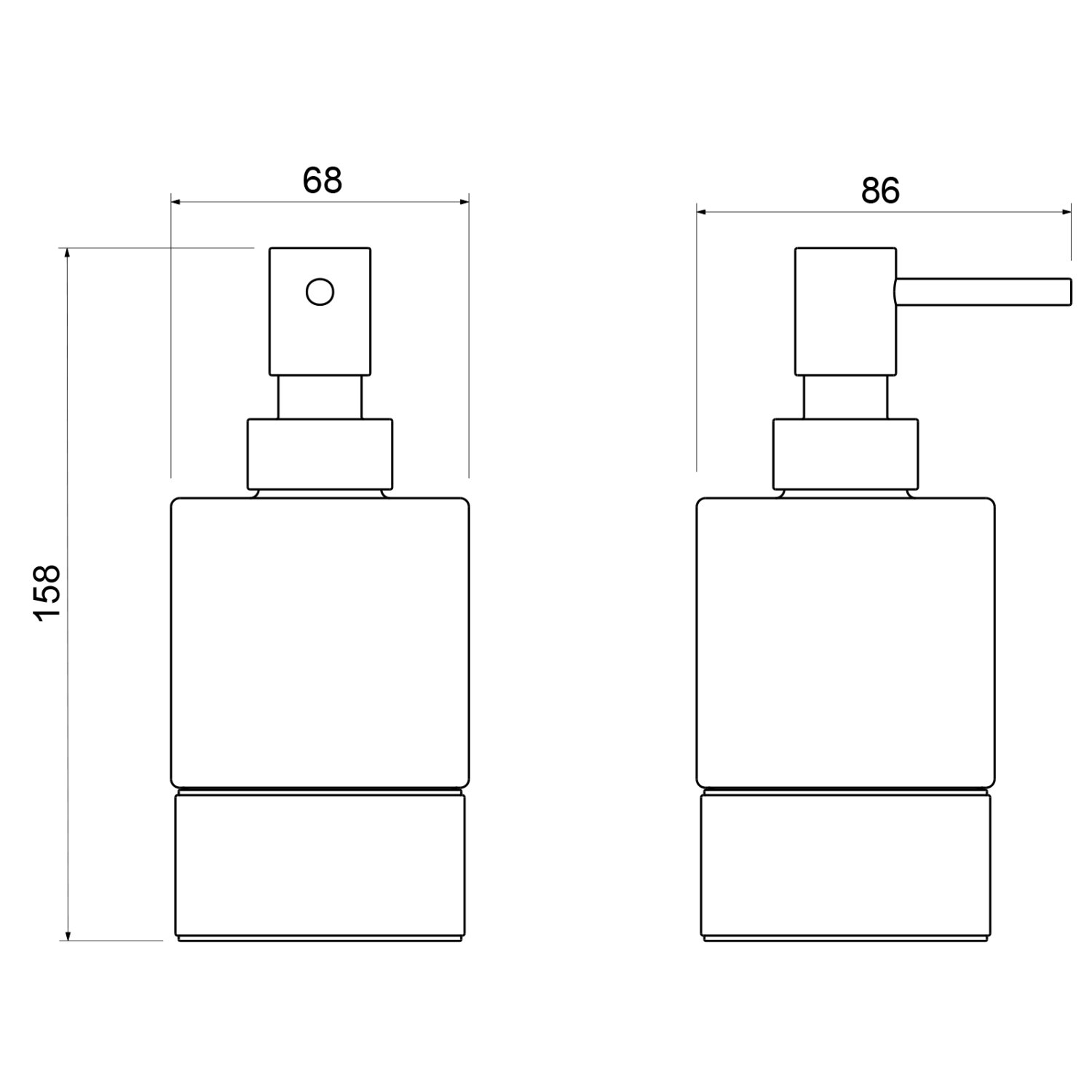 Дозатор настольный Timo Saona (13239/00) - фото 2