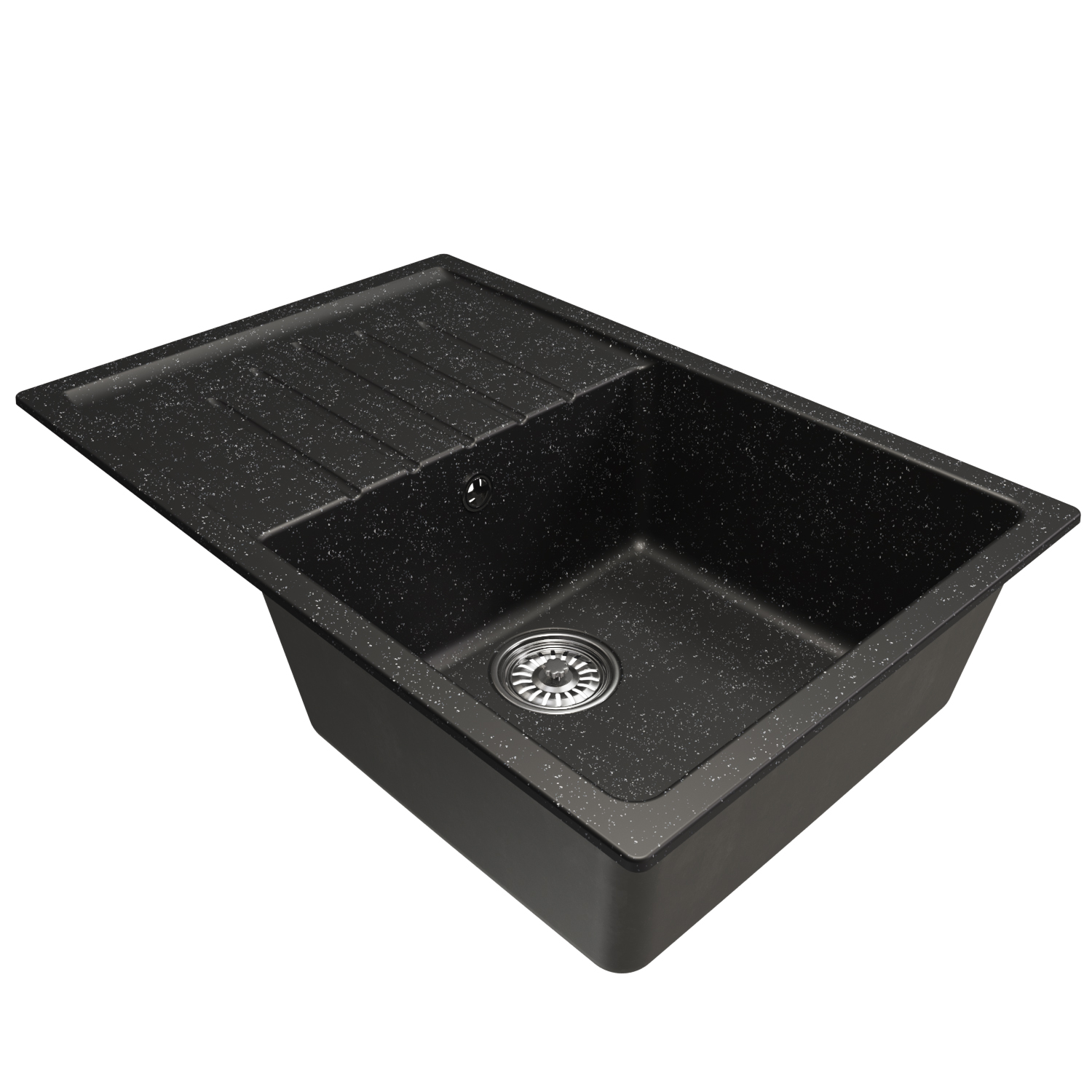 Мойка MIXLINE ML-GM19 с крылом черная (308) 750*500*200мм NEW (551982) Мойка MIXLINE ML-GM19 с крылом черная (308) 750*500*200мм NEW (551982) - фото 1