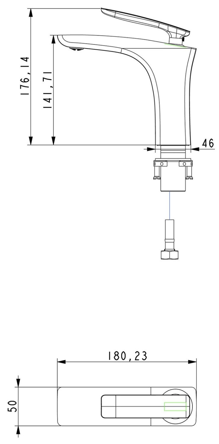 Смеситель для раковины Timo Helmi 4061/03F черный - фото 2