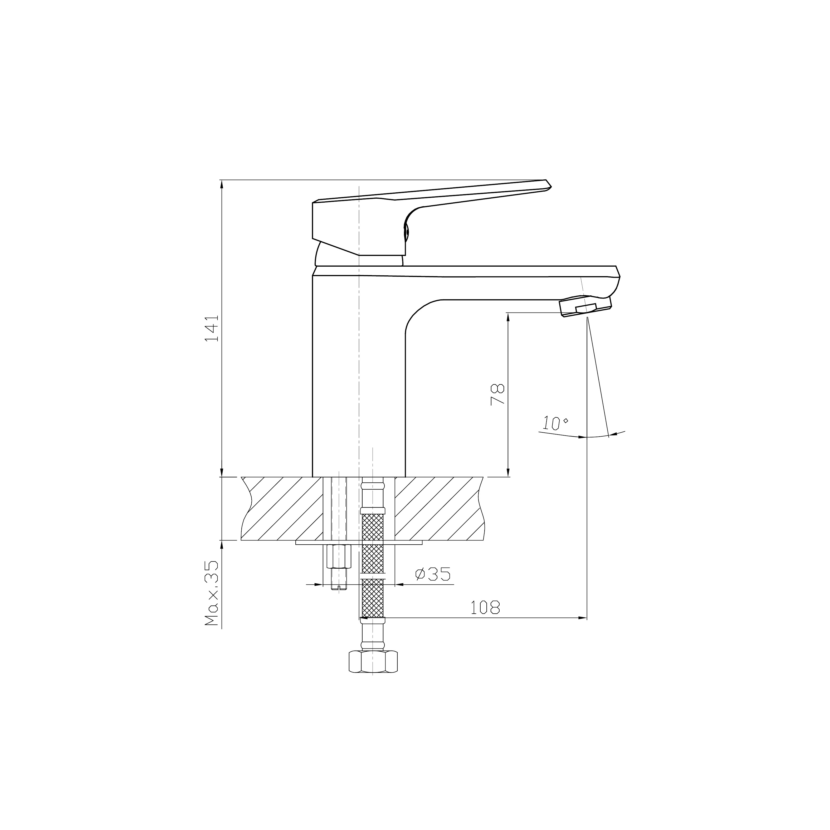 Смеситель для умывальника Koller Pool Edge (ED0200) Смеситель для умывальника Koller Pool Edge (ED0200) - фото 2