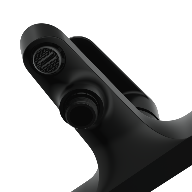 Смеситель для ванны CERSANIT LARA (с поворотным дивертором) однорычажный черный (68156) - фото 3