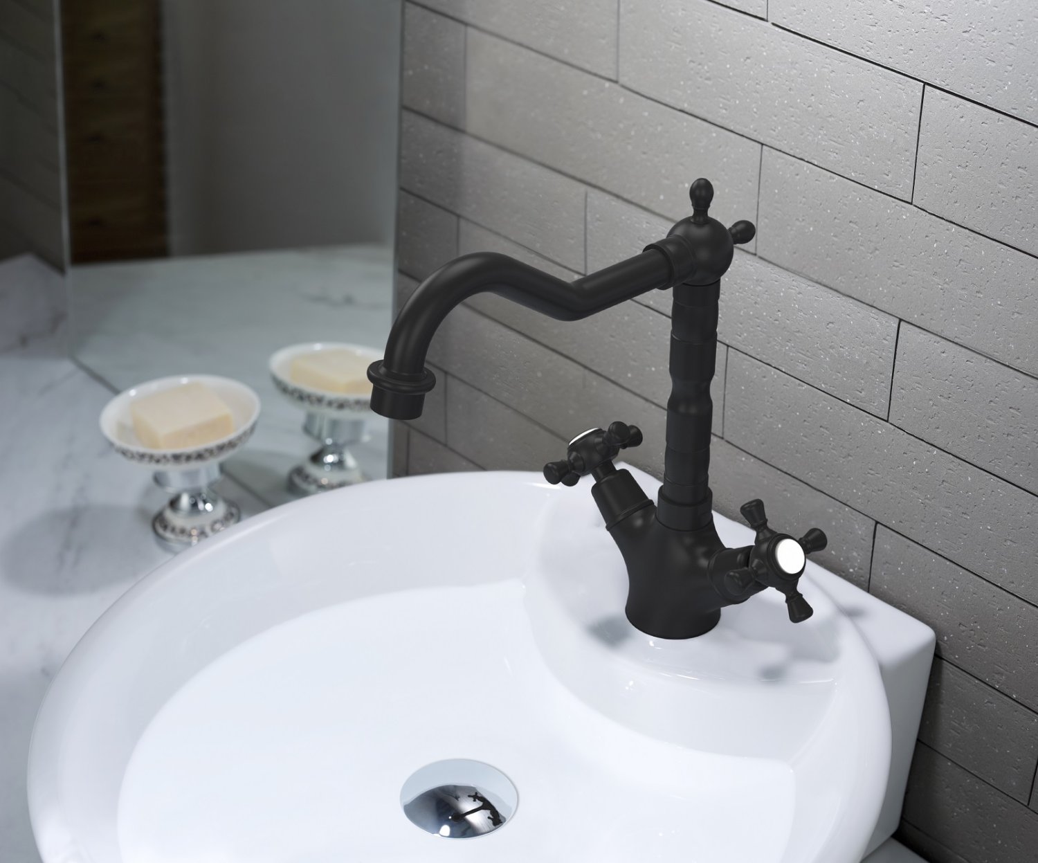 Смеситель для раковины Timo Nelson (0143/03F) черный - фото 2