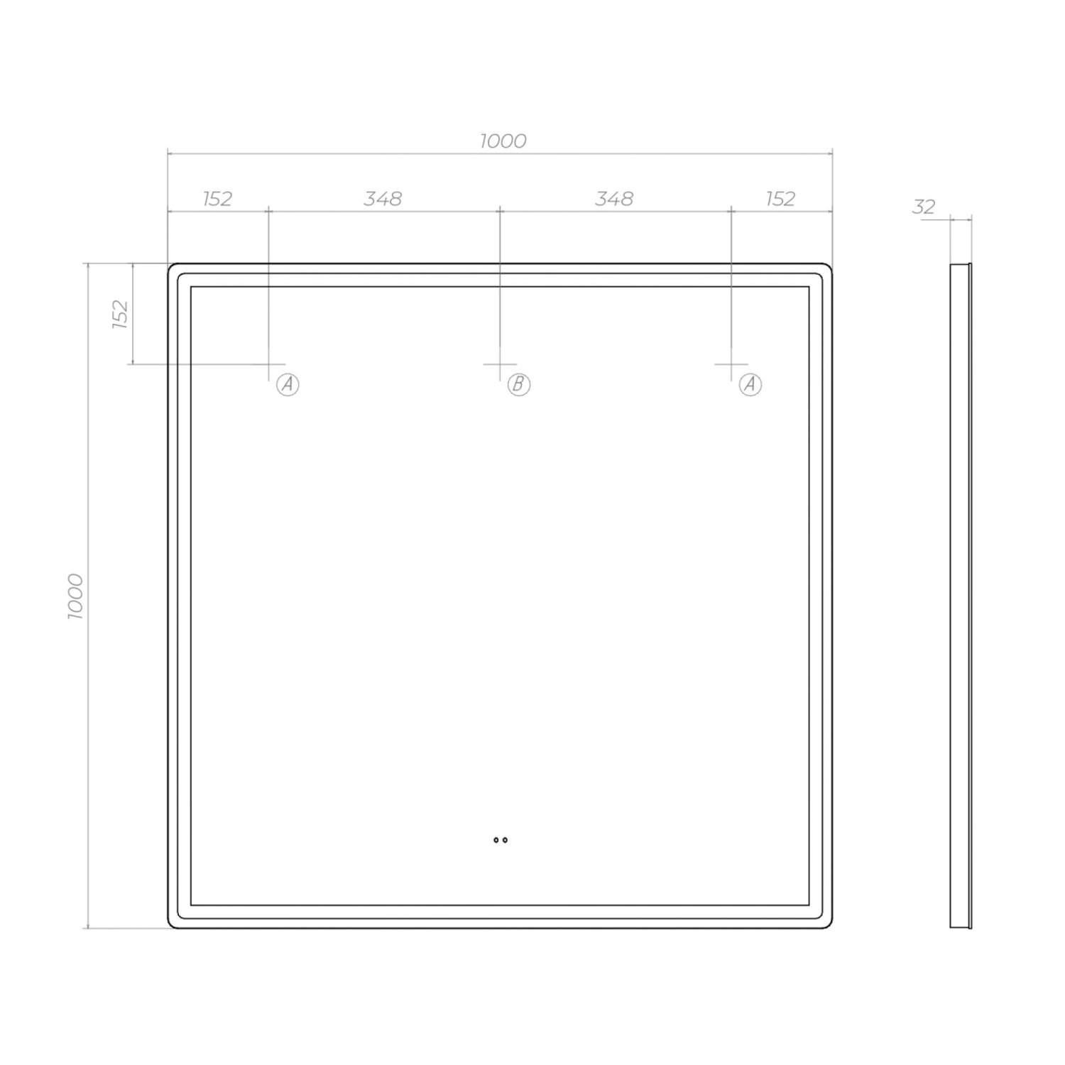 Зеркало VIGO Roberta Comfort 1000 (169) - фото 3