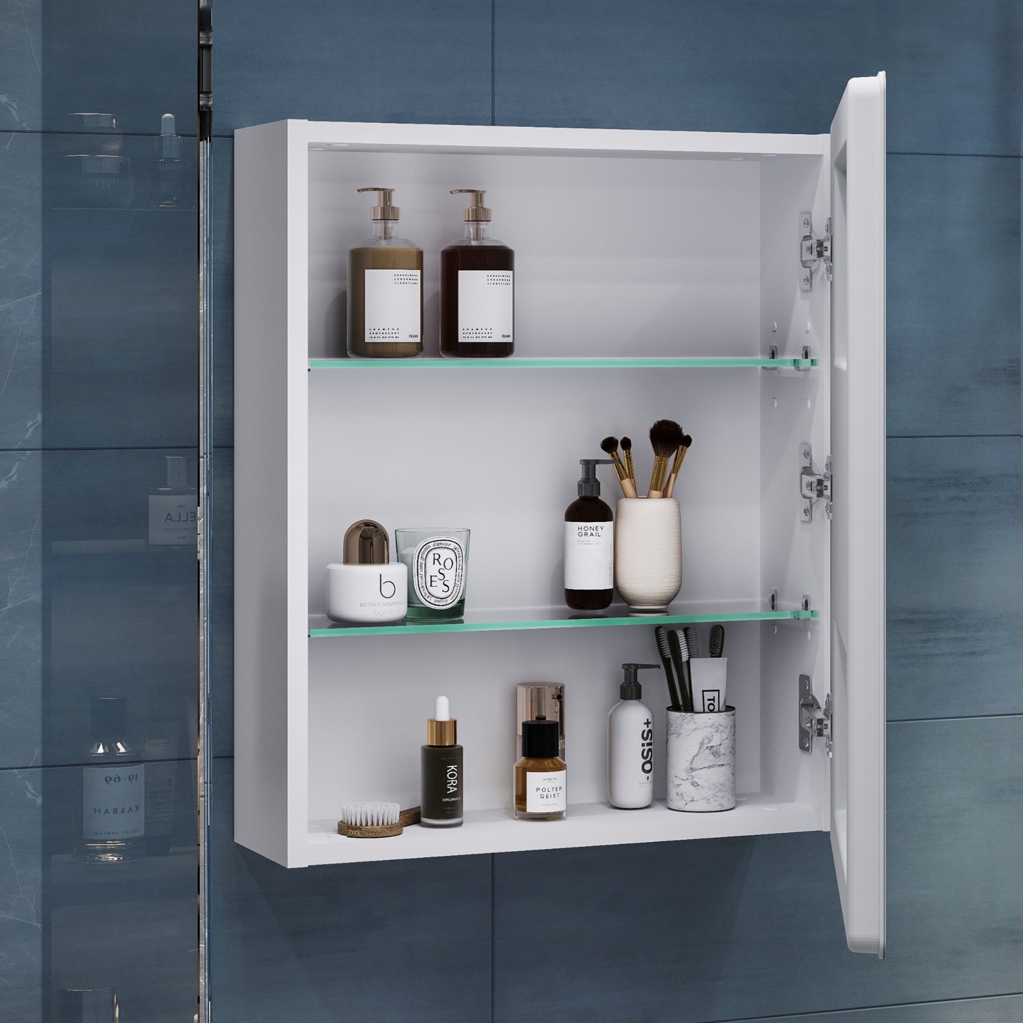 Зеркальный шкаф VIGO Geometry Step 500 с зеркалом (455) - фото 8