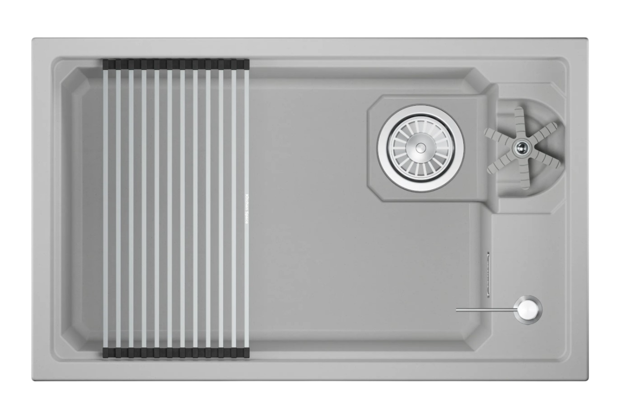 Кухонная мойка GRANULA KITCHEN SPACE RINZER кварц (7309RU, АРКТИК) - фото 1
