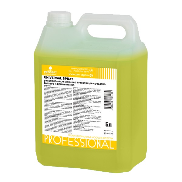 Универсальное моющее и чистящее средство PROSEPT Universal Spray 5л (105-5) Универсальное моющее и чистящее средство PROSEPT Universal Spray 5л (105-5)