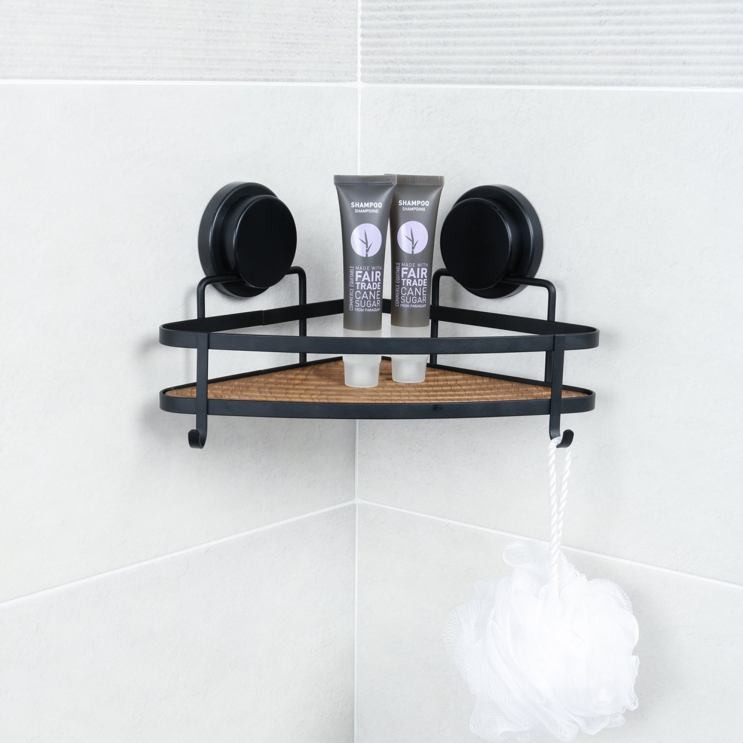 Полка Fixsen угловая одноэтажная черная  Magic (FX-920B-1) - фото 2