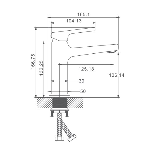 Смеситель для раковины HAIBA латунь, черный (HB10831-7) Смеситель для раковины HAIBA латунь, черный (HB10831-7) - фото 2