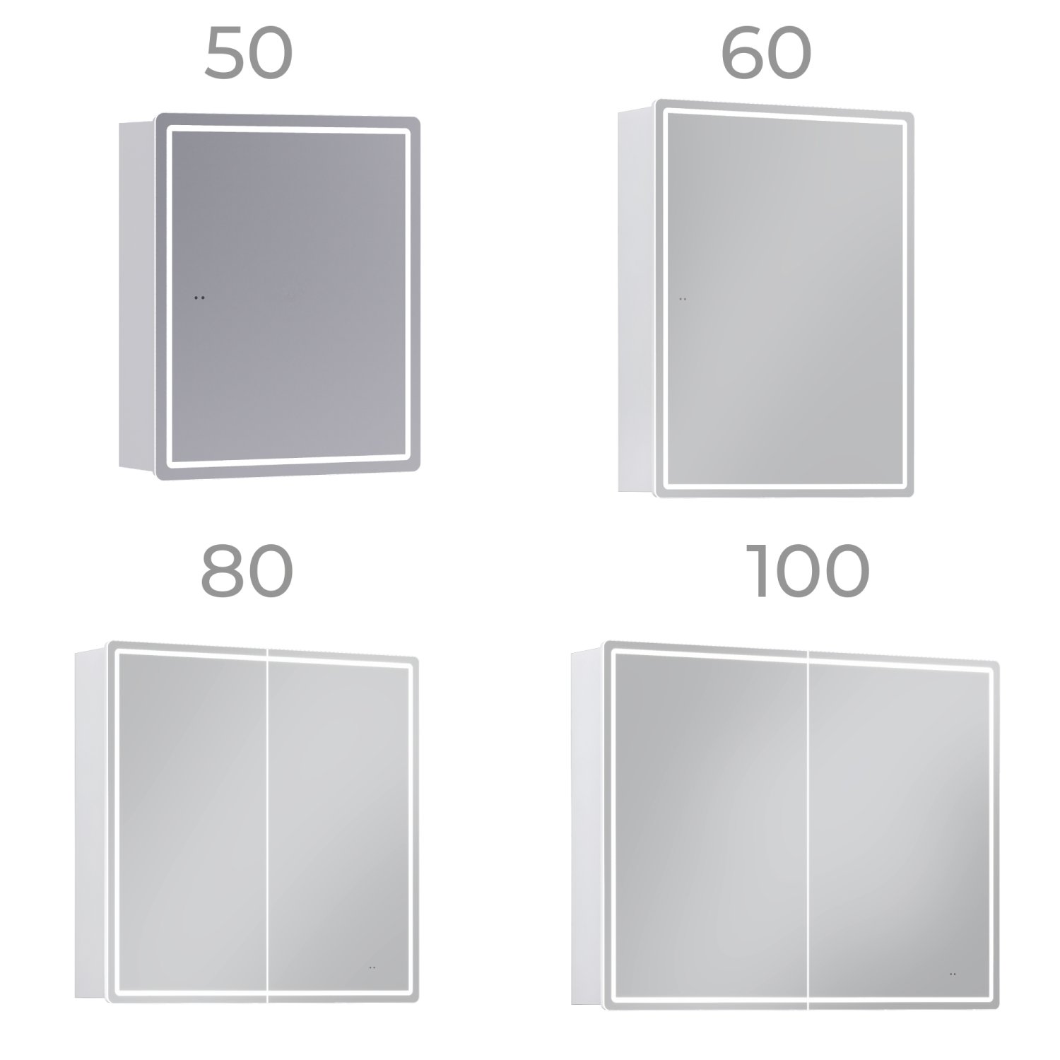 Зеркальный шкаф VIGO Geometry Comfort 500 с зеркалом (454) - фото 2