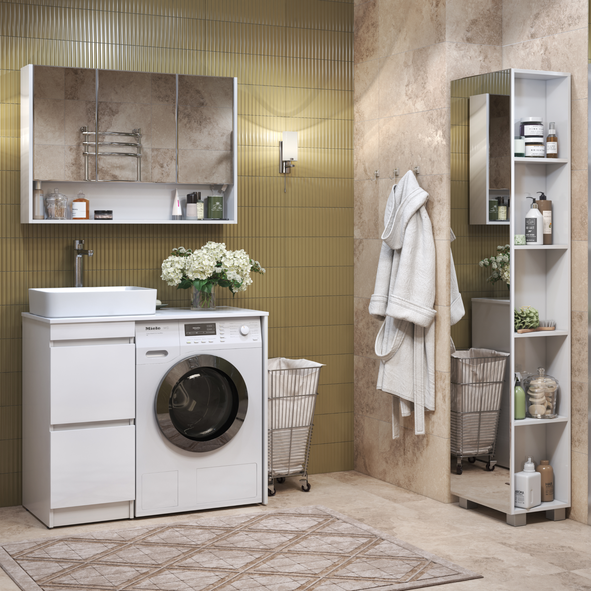 Тумба VIGO Urban 400-0-2 под столешницу для стиральной машины (tn.URB.40.2Y) Тумба VIGO Urban 400-0-2 под столешницу для стиральной машины (tn.URB.40.2Y) - фото 5