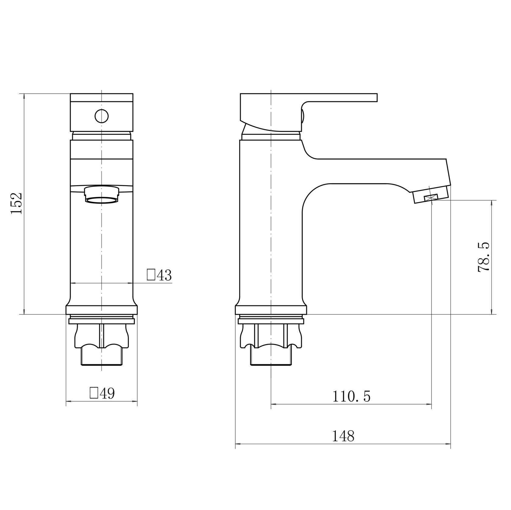 Смеситель для умывальника PLstart черный (PD10031-7) - фото 3