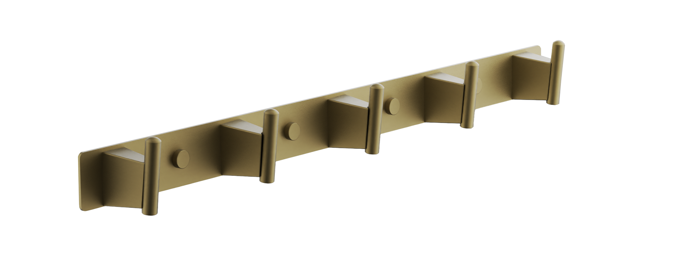 Планка с 5-ю крючками BELZ брашированное золото (B91315-5)
