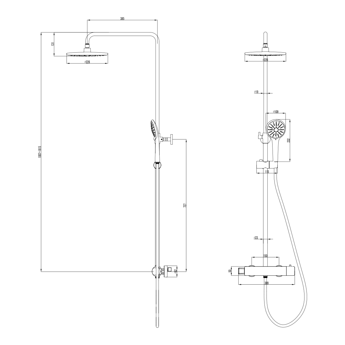 Душевая система Lemark Bronx (LM3770BL) Душевая система Lemark Bronx (LM3770BL) - фото 3