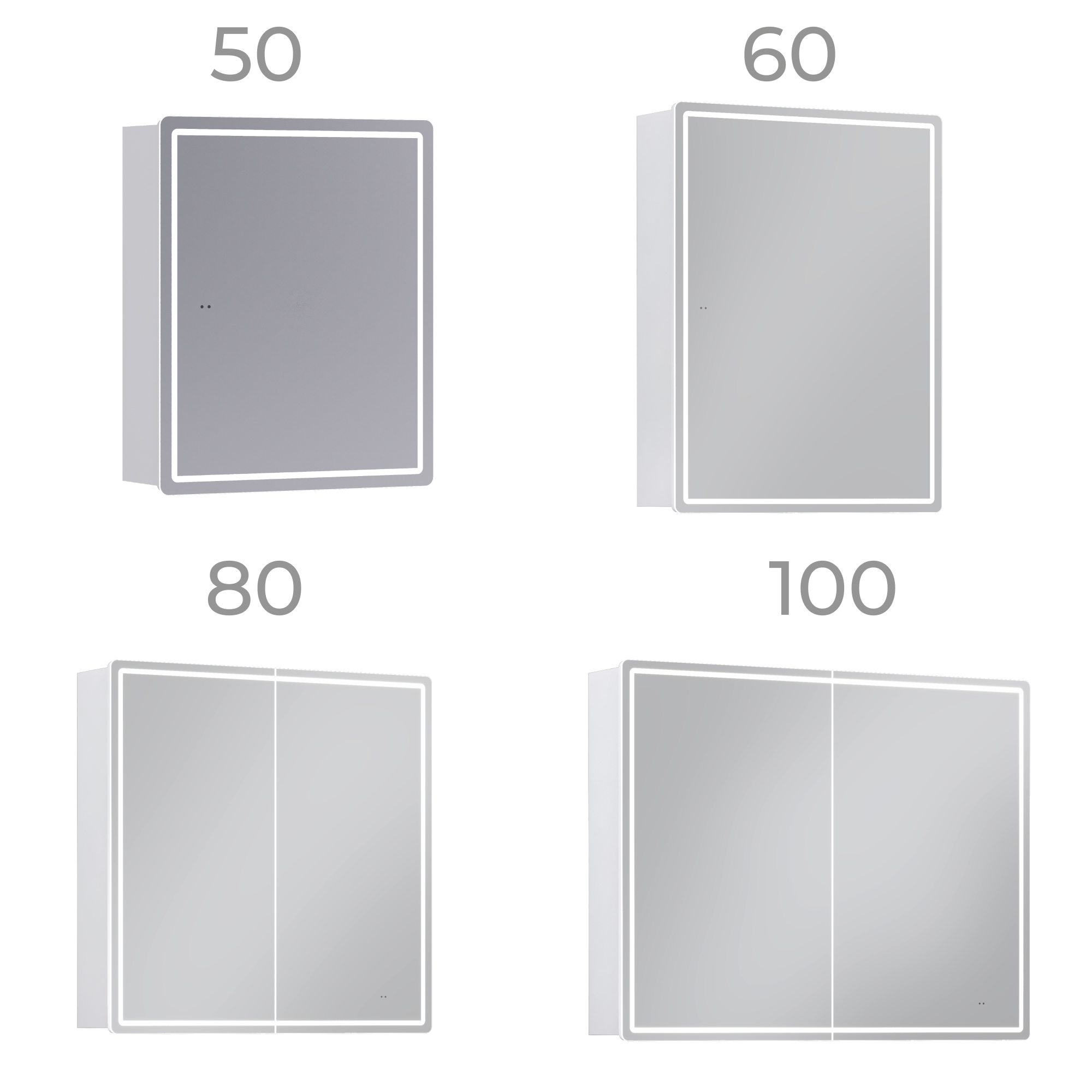 Зеркальный шкаф VIGO Geometry Comfort 500 с зеркалом (454) - фото 17