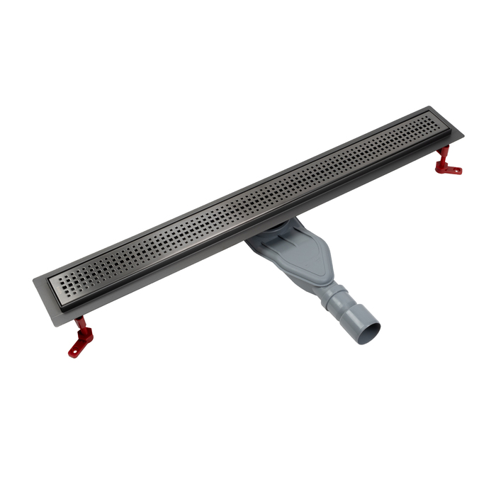 Лоток душевой IDDIS Perfex сифон 360, комбинированный затвор, перфор. решетка, 800мм, графит (975B8GM20DZ) - фото 1