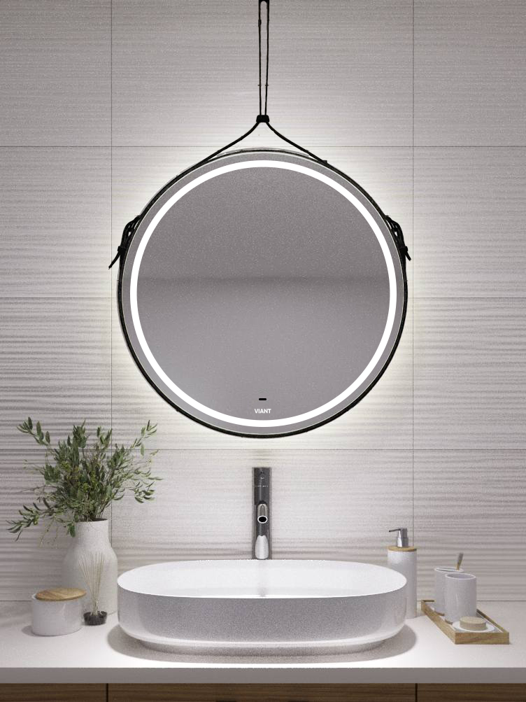 Зеркало VIANT "Лофт" 65х65 LED подсветка (VLOFT65-ZLED) Зеркало VIANT "Лофт" 65х65 LED подсветка (VLOFT65-ZLED) - фото 3