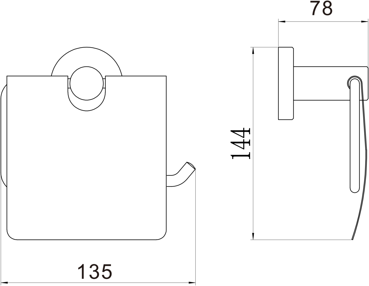 Держатель для туалетной бумаги с крышкой Savol (S-005651C) - фото 2